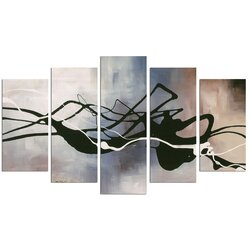 Charm višedijelna slika Black Lines, 110 x 60 cm Cene