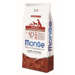 Monge superpremium dog all breeds puppy and junior lamb with rice - 12 kg Cene