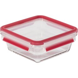 Emsa Clip&Close Glass Food Container 0,8 L red Cene