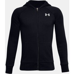 Under Armour Sweatshirt UA RIVAL COTTON FZ HOODIE-BLK - Boys Cijene