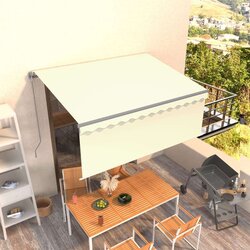 Ročno zložljiva tenda s senčilom 3x2,5 m krem, (20702591) Cene