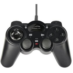 Speedlink Game Pad THUNDERSTRIKE USB, black for PC, black, SL-6515-BK Cene