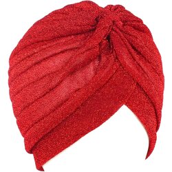 Sjajna Turban kapa - Crvena KP6635 Cene