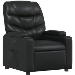 Maison Chic Naslanjač - Relax naslanjač črno umetno usnje, (22061459) Cene