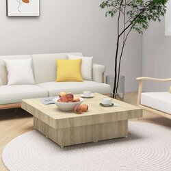 vidaXL stolić za kavu boja hrasta sonome 90 x 90 x 28 cm od iverice Cijene