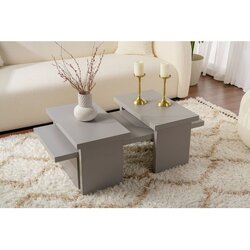 Hanah home Klub sto Sanctuary, 110x41.5x45cm, Siva Cijene