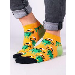 Yoclub Unisex's Ankle Funny Cotton Socks Patterns Colours SKS-0086U-B200 Cene