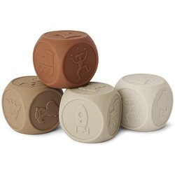 Nuuro Silikonski set kockica Sana - Brown mix 4kom Cene
