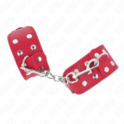 Kink Okovi Za Zapestje With Double Line Red Cene