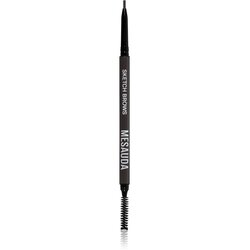 Mesauda Milano Sketch Brows samodejni svinčnik za obrvi s krtačko odtenek 104 Dark 0,09 g Cene