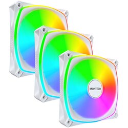 MONTECH RX120 PRO Computer case Fan 12 cm White 3 pc(s) Cene