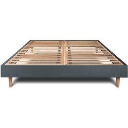 Sommeil de plomb Vzmetni boksi z letvami 200x200 cm - Žametna blago - Sestavljanje, (21608909) Cene