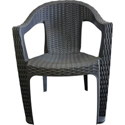 Mobilya stolica Behram antracit rattan Cene
