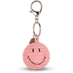 Smiley privjesak za ključeve ECO Corduroy - Bubblegum Pink - 4,5 cm (1122) Cene