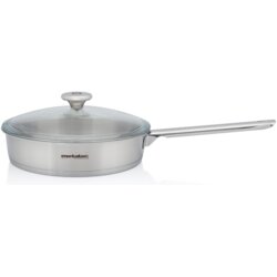 Metalac INOX TAVA SANTINO 24 CM/2,40 LIT BOROSILIKAT POKL. CrNi 18/10 Cene
