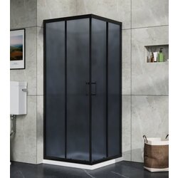 Master Staklo tuš kabine 80x80x185cm KS-JF-530-3GY mat crno Cijene