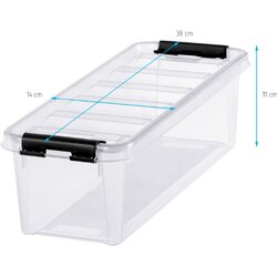 Smart Store Zaboj za shranjevanje Classic 5 (Do x Š x V: 30 x 19 x 11 cm, Plastika, Prozorna) Cene