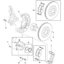 Opel Komplet zavor, kolutna zavora INSIGNIA B 2021 – Sprednja os original Cene