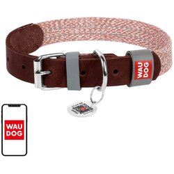 Wau dog OKRASNI TRAK ZA OVRATNICO ZA PSE IZ PRAVEGA USNJA IN BLAGA, (5000291310) Cene