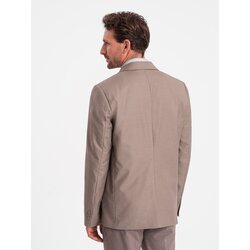Ombre Men's classic blazer with pillowcase pocket - beige Cijene