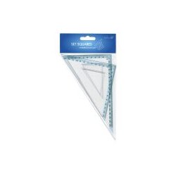 Trougao pvc 20cm (45°+60°) pk2 srednji educa blister Cene
