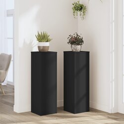 vidaXL Stalci za biljke 2 kom crni 25 x 25 x 80 cm konstruirano drvo Cijene