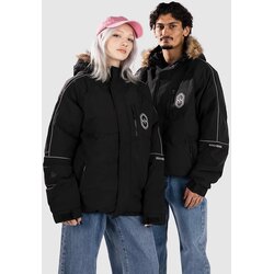 SOUVENIR Fur Trim Jakna black Cene