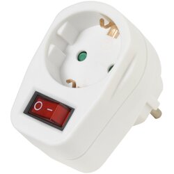 Vivanco Schuko adapter s prekidacem AS1W Cene
