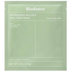 BIODANCE Sea Kelp Refreshing Real Deep Mask pomirjujoča hidrogelna maska 34 g unisex Cene