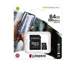 Memorijska kartica Kingston 64GB microSD Canvas Select Plus 100MB/s Cene