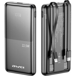 Awei POWERBANK P76K 10000MAH ZA IPHONE 11 12 13 22,5W LCD ZASLON, (5000087111) Cene