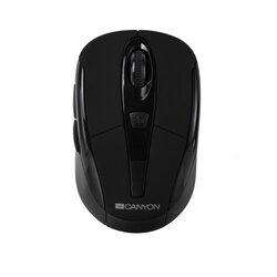 Canyon MSO -W6 2.4GHz wireless optical mouse with 6 buttons, DPI 800/1200/1600, Black, 92*55*35mm, 0.054kg Cene
