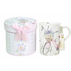 LEA keramička šolja roze Bicycle Cene