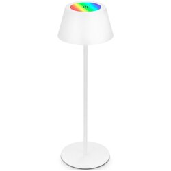BRILO LED RGB punjiva dodirna stona lampa KIKI LED/2,6W/5V IP44 2600 mAh bela Cene