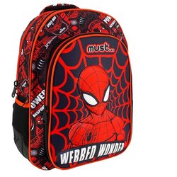 Must Šolska torba, nahrbtnik temno modro-rdeče barve Must: Spider-Man 32x18x43cm Cene