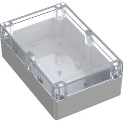 TRU COMPONENTS 6U07211408437 TC-13865164 industrijsko kućište 209.7 x 139.8 x 75 ABS, polikarbonat svijetlosiva, prozirn Cene