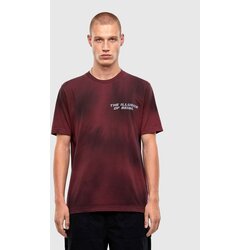 Diesel T-shirt - T JUSTN47 burgundy with a tie-dye pattern Cene