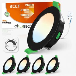 ALUSSO 4x 78 mm vgradni LED reflektor 4 W 3CCT Cene