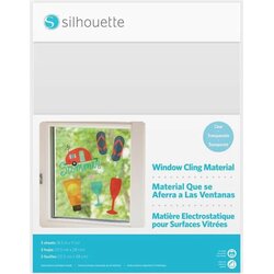 Silhouette Printable Window Cling Material - Clear Cene