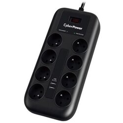 Cyberpower P0820SUF0-DE Surge protector 8x Schuko CEE 7/7P, MOV technology, 1.8m cable Cene