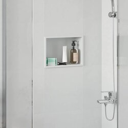 vidaXL Ničica za tuš Bijelo 30 x 20 x 9.5 cm Nehrđajući čelik Cijene