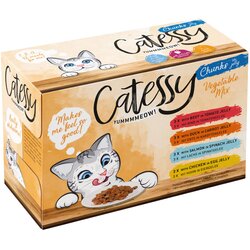 Catessy Mešano pakiranje koščki v želeju mešana zelenjava - 96 x 100 g s 4 različnimi sortami Cene