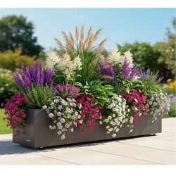 Herstera Garden Cube | Metalna žardinjera za cvijeće | 63 L | Antracit - BRANDED IN EU Cene