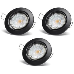 Aigostar SET 3x LED ugradna stropna svetiljka 1xGU10/4,5W/230V 4000K crna Cene