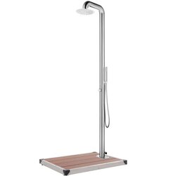  Vrtni tuš sa smeđom bazom 230 cm od nehrđajućeg čelika Cijene
