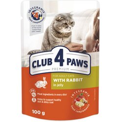 CLUB 4 PAWS HRANA ZA MAČKE SA ZEČETINOM U ŽELEU 100g Cene
