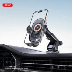 XO WX038 auto držač telefona wirless charging 2u1 Cene