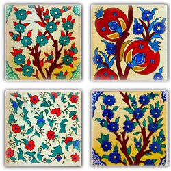  TBA7436502315305 multicolor glass mat (4 pieces) Cene