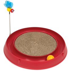 Catit Play-N-Scratch igračka – 3 in 1 - oko Ø 36 x V 25 cm (crvena) Cene