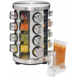 Kuchenprofi Začimbnik 16-delni na vrtljivem stojalu 20xh31cm, inox, steklo Cene